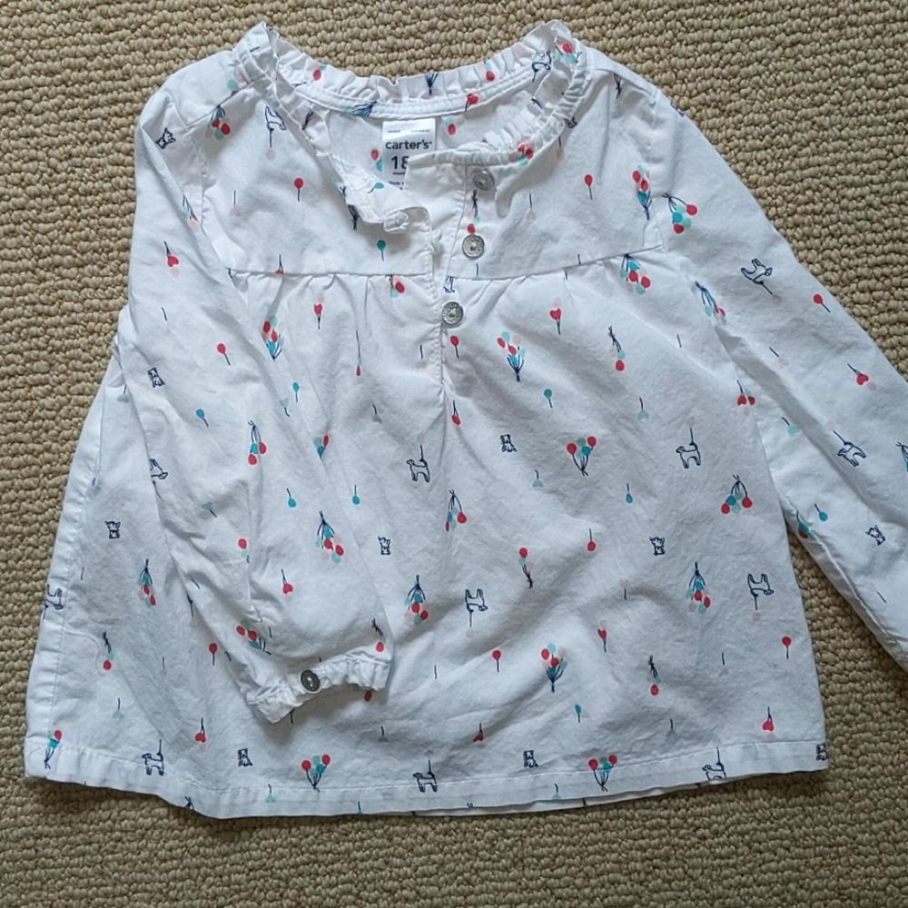 Carter's Dog Blouse 18m